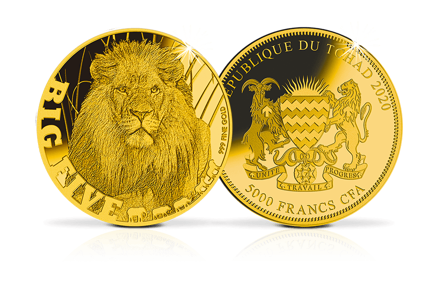 Goldmünze Lion Goldmünze Lion