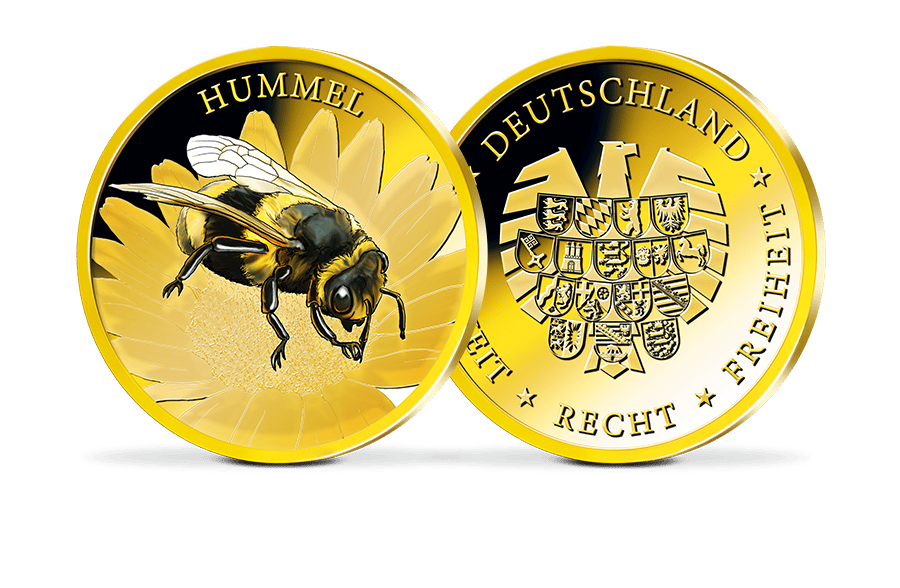 Piedfort-Gedenkprägung Hummel Piedfort-Gedenkprägung Hummel