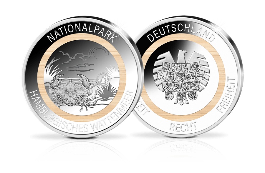 Gedenkprägung Nationalpark Hamburgisches Wattenmeer