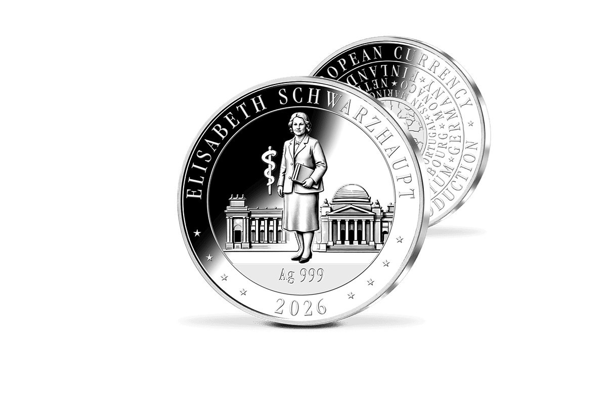 Silber-Gedenkprägung Elisabeth Schwarzhaupt