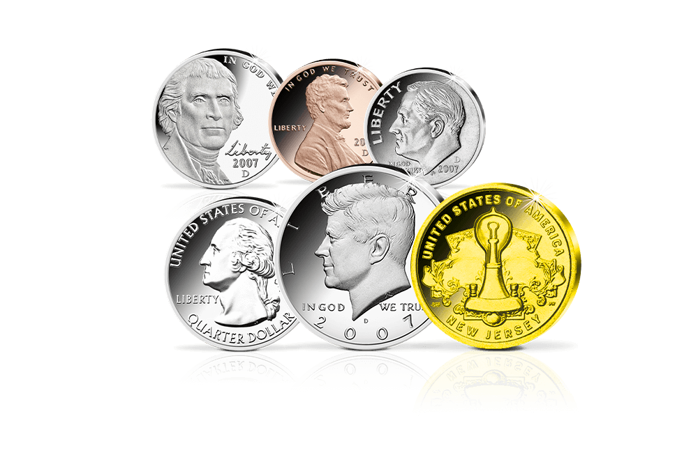 Kursmünzensatz der USA – Thomas Edison