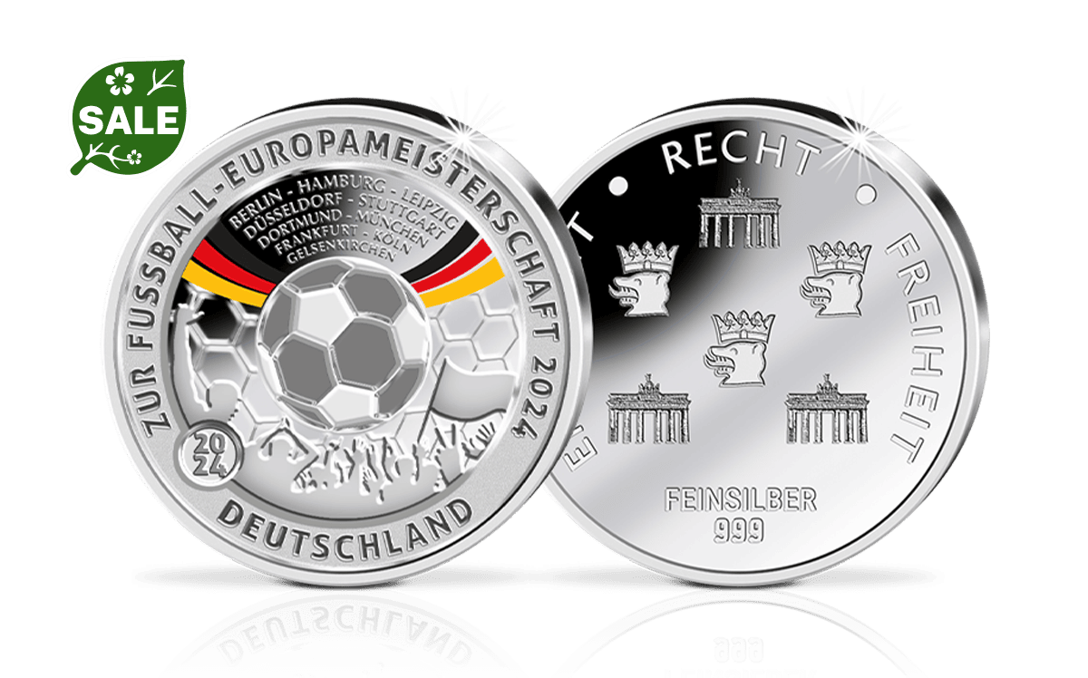 Silber-Gedenkprägung Fußball-Europameisterschaft 2024