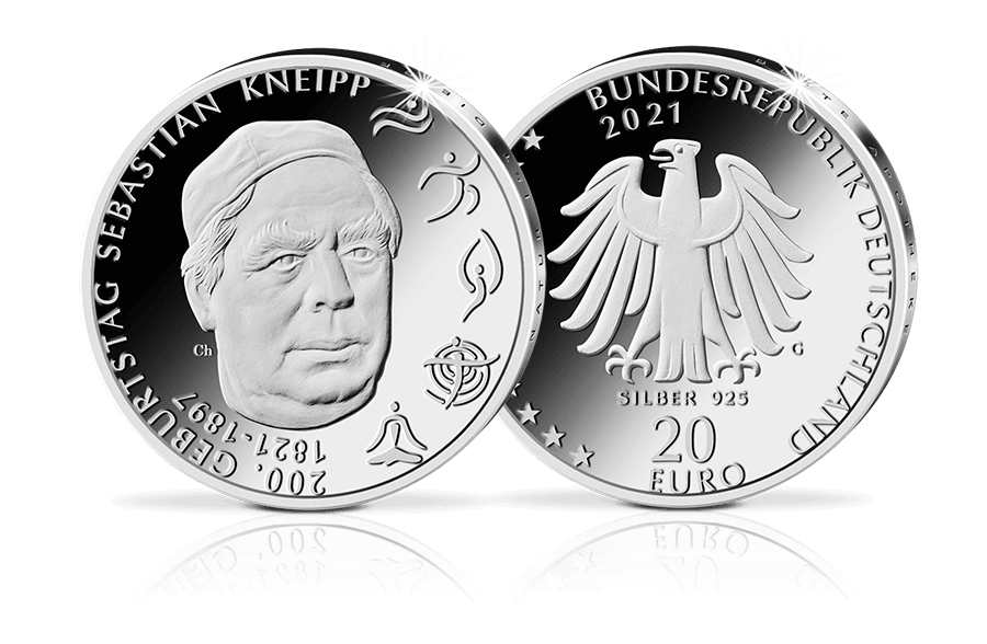 20-€-Münze Sebastian Kneipp in PP 20-€-Münze Sebastian Kneipp in PP