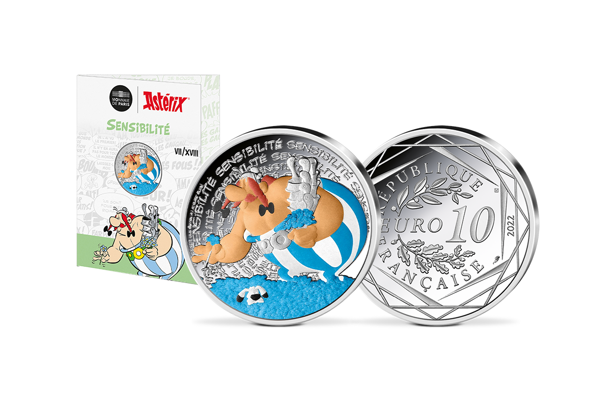 10-Euro-Silbermünze Asterix Sensibilité