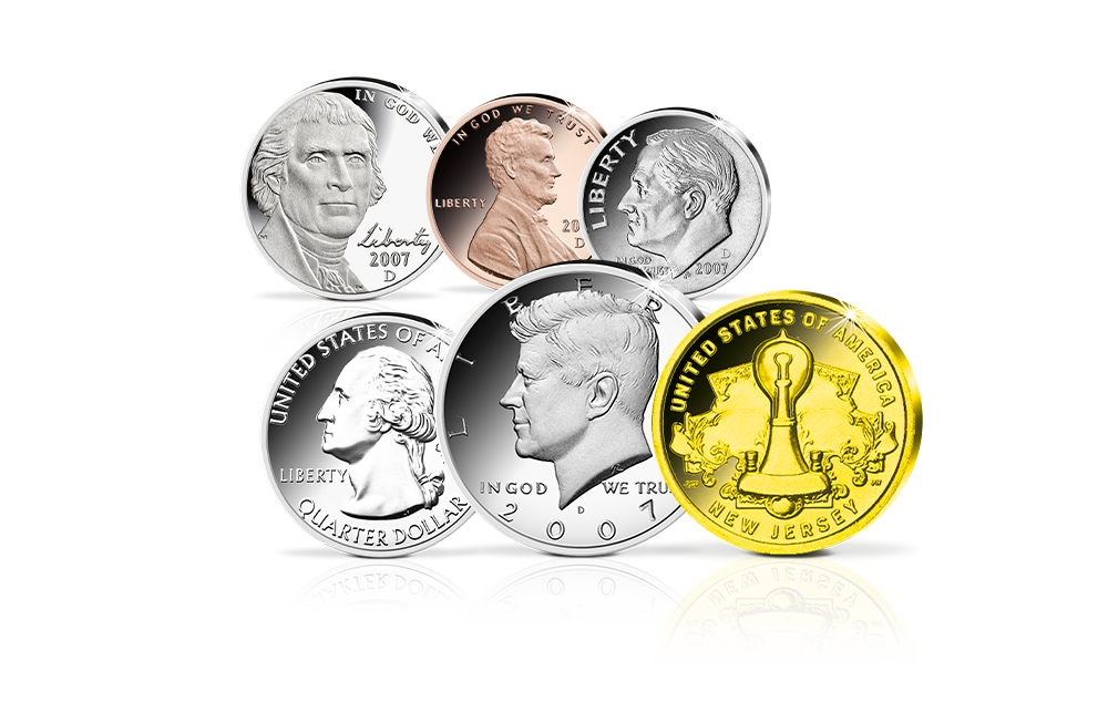 Kursmünzensatz der USA – Thomas Edison