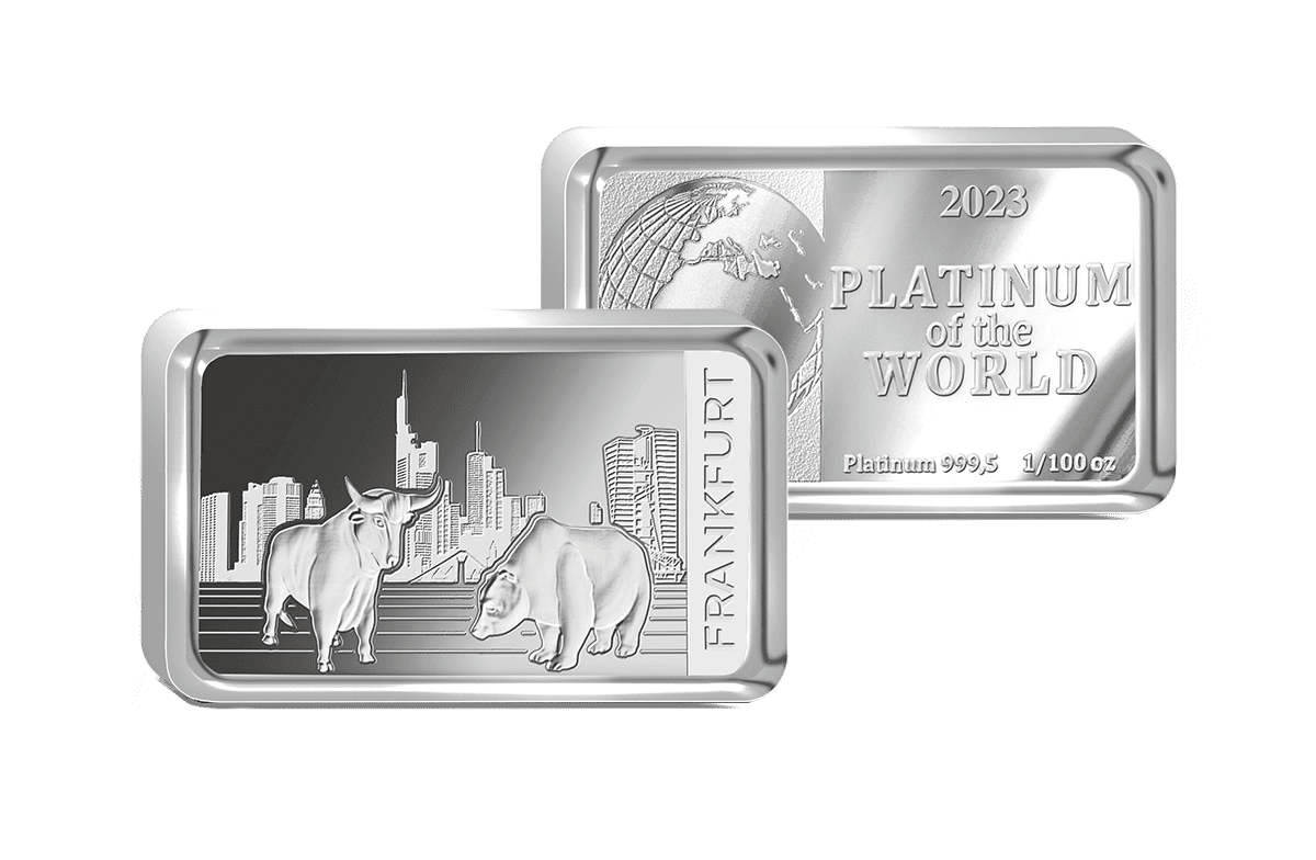 Platinbarren Finanzplatz Frankfurt Platinbarren Finanzplatz Frankfurt