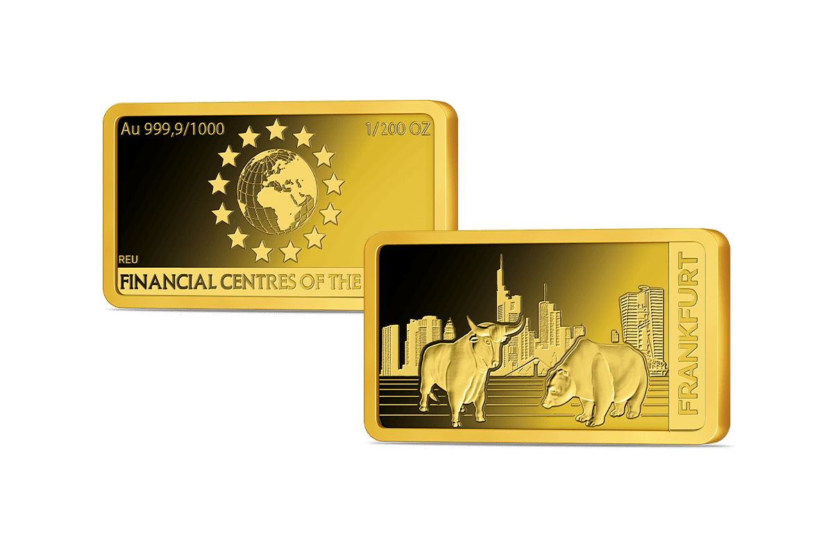 Goldbarren Finanzplatz Frankfurt