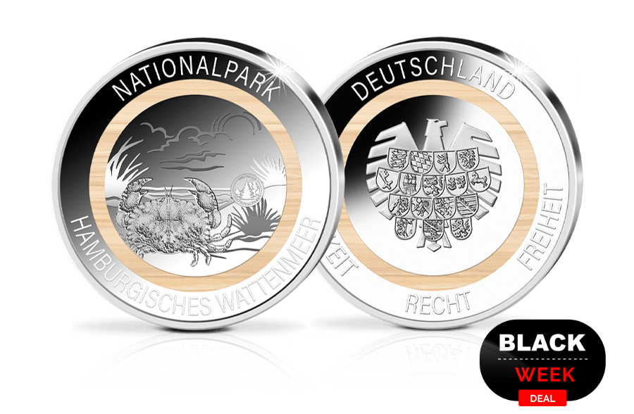 Gedenkprägung Nationalpark Hamburgisches Wattenmeer