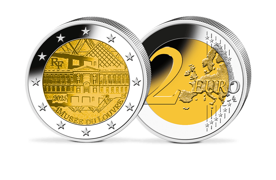 2-Euro-Gedenkmünze Frankreich - Musée du Louvre