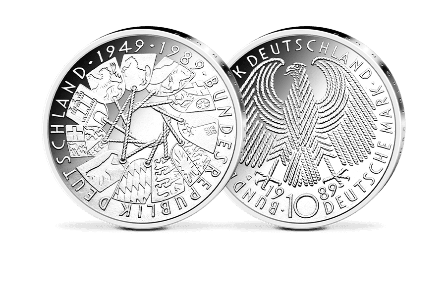 10-DM-Münze 40 Jahre Bundesrepublik Deutschland -G-