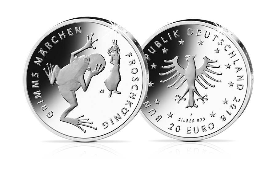 20-Euro-Gedenkmünze Froschkönig 2018 in PP