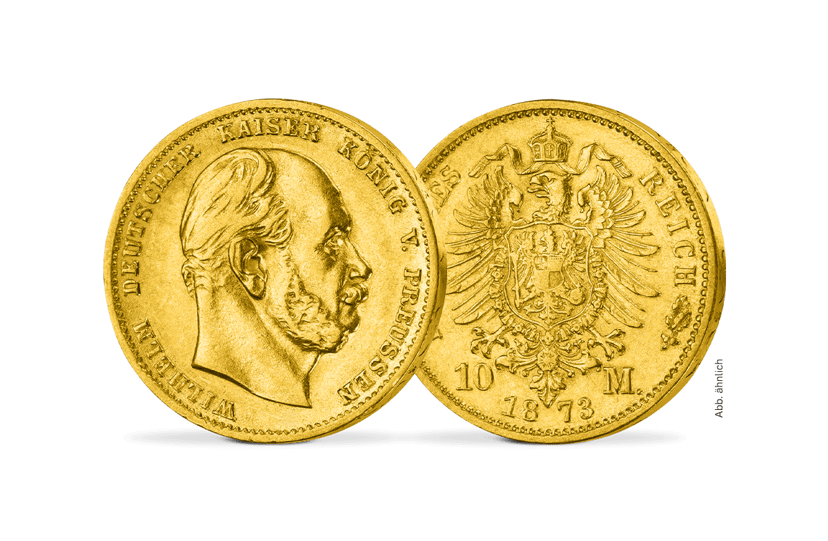 10 Gold-Mark Wilhelm I. J. 242