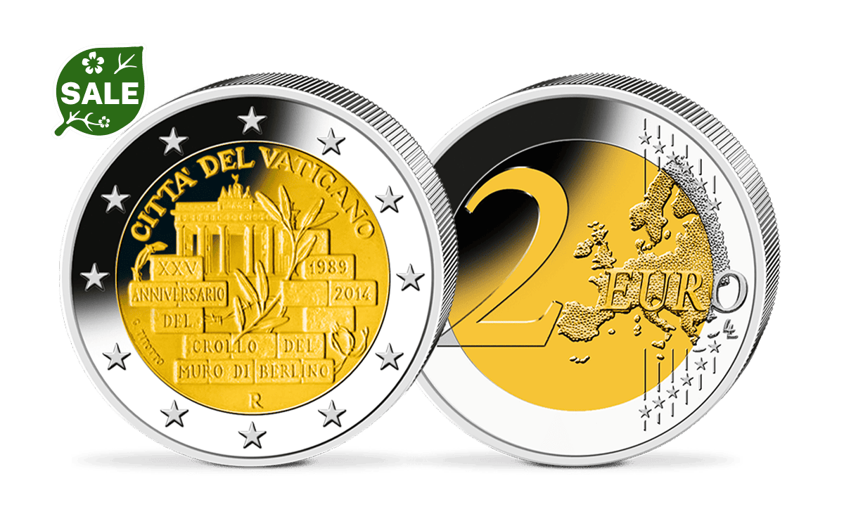 2-Euro-Gedenkmünze Vatikan 25 Jahre Mauerfall