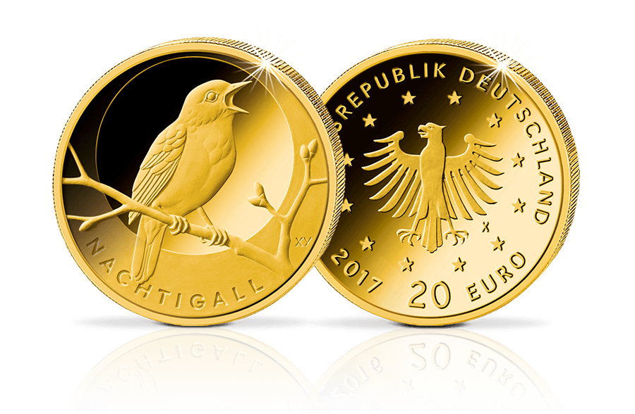 20-Euro Goldmünze 2016 Nachtigall 20-Euro Goldmünze 2016 Nachtigall