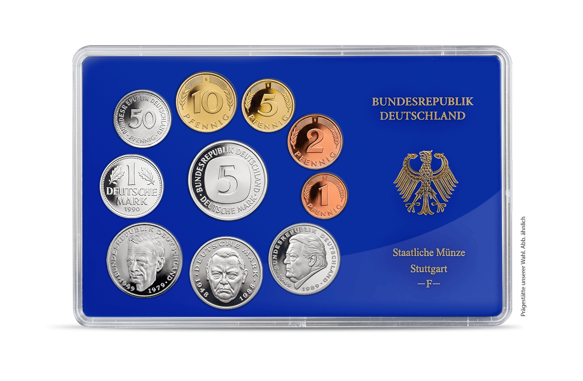 Kursmünzensatz aus dem Jahre 1990