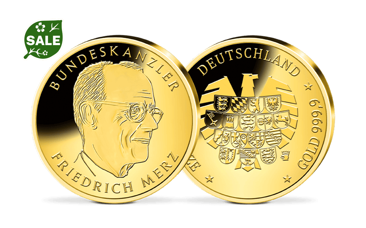 Gold-Prägung Bundeskanzler Friedrich Merz