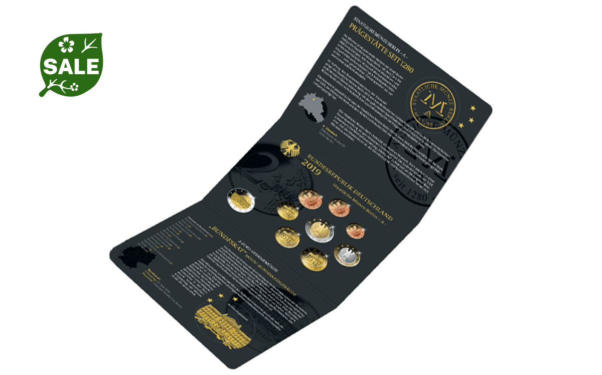 Offizieller Kursmünzensatz Deutschland 2019 in PP