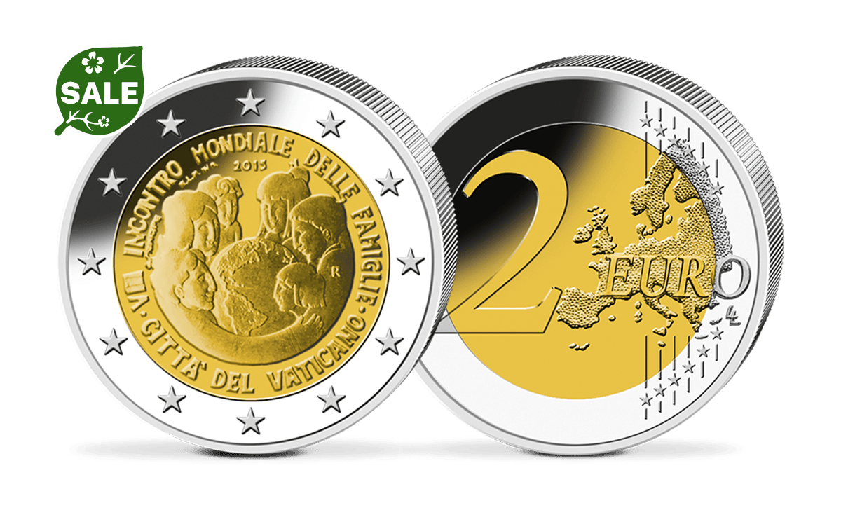 2-Euro-Gedenkmünze Vatikan Weltfamilientreffen Philadelphia 2015
