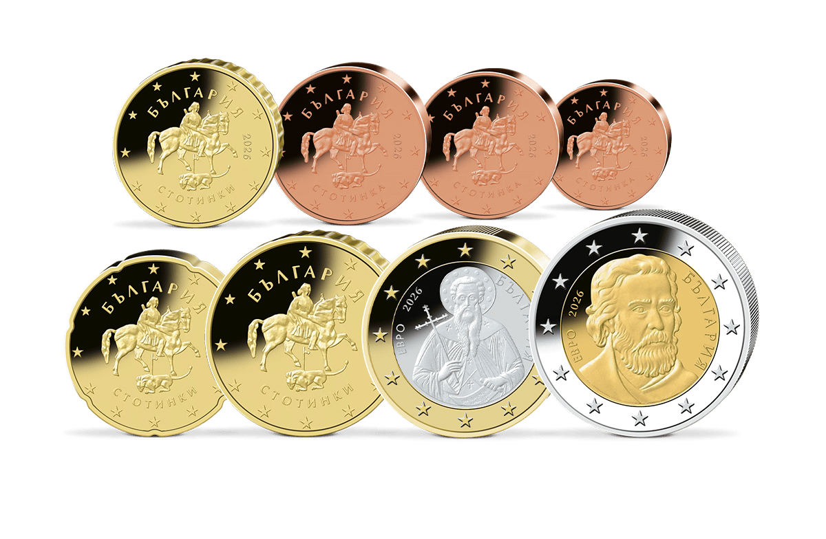 Euro-Kursmünzensatz Bulgarien 2026 in St