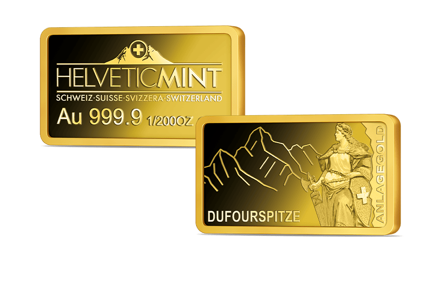 Schweizer Anlagebarren Dufourspitze Schweizer Anlagebarren Dufourspitze