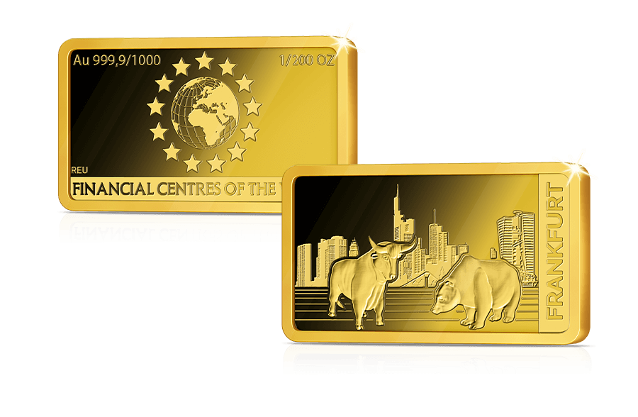 Goldbarren Finanzplatz Frankfurt Goldbarren Finanzplatz Frankfurt