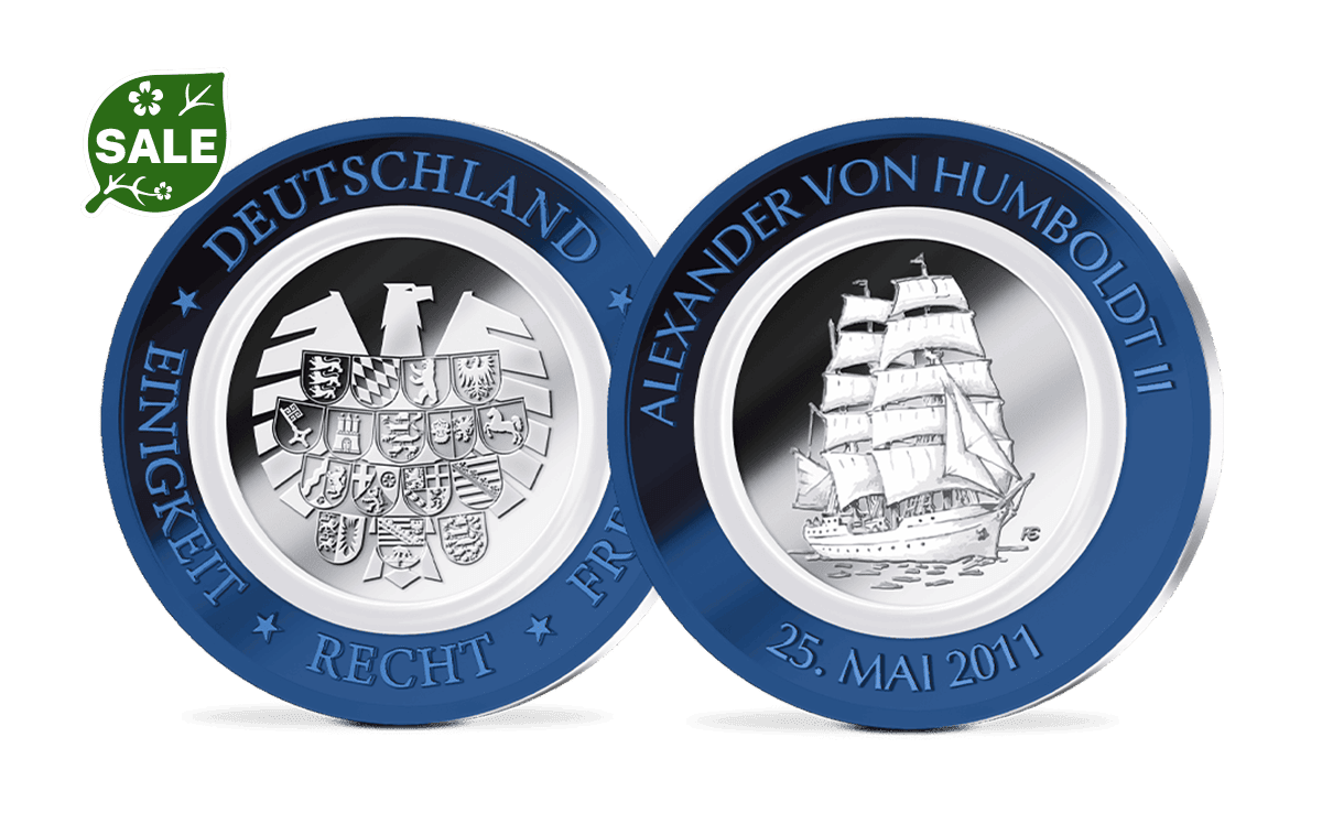 Sonder-Gedenkprägung Alexander von Humboldt II mit weißem Ring