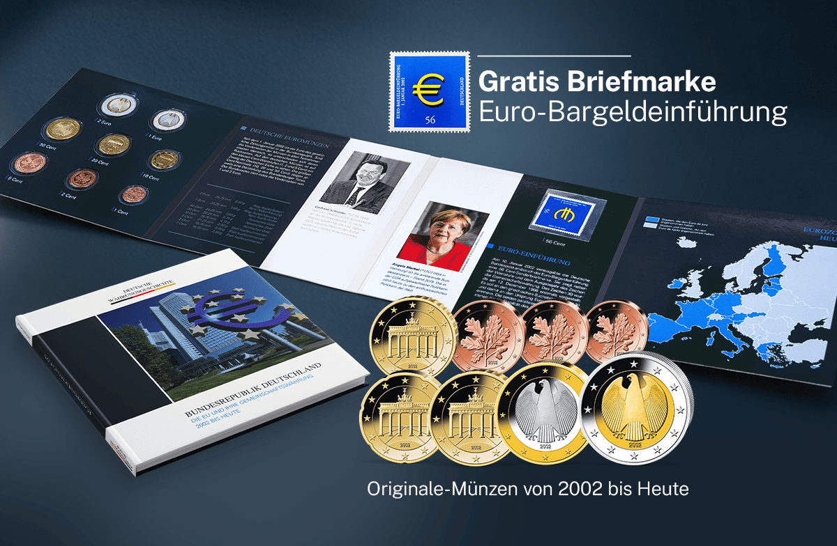 Kursmünzensatz Bundesrepublik Euro-Erstausgaben 2002