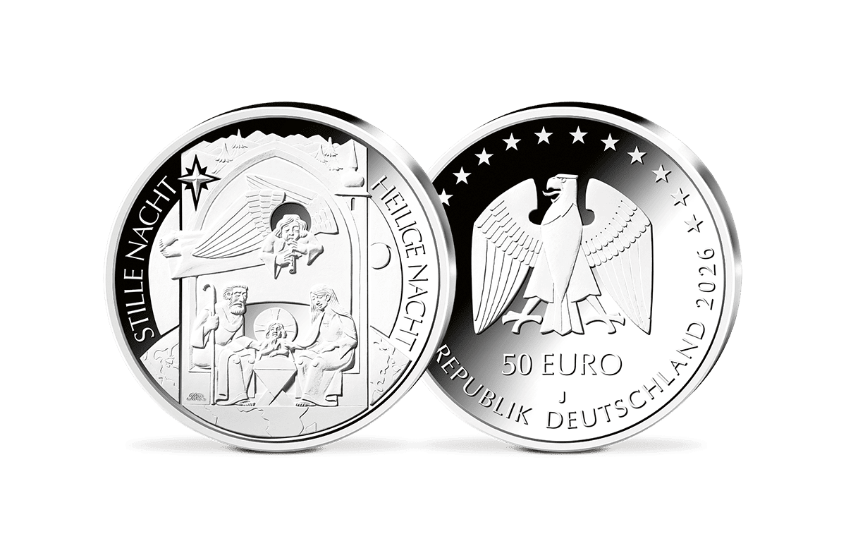 50-Euro-Silbermünze Stille Nacht, heilige Nacht