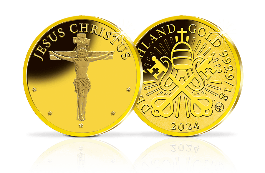 Gold-Gedenkprägung Jesus Christus Gold-Gedenkprägung Jesus Christus