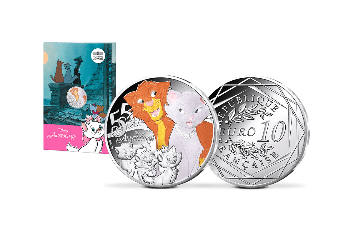 10-Euro-Silbermünze Frankreich – Aristocats™