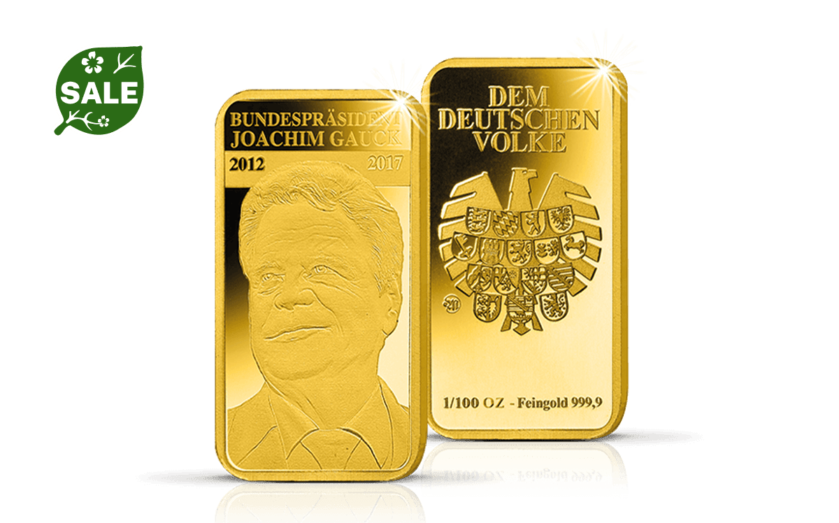 Goldbarren – Bundespräsident Joachim Gauck
