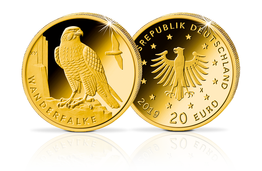20-Euro-Goldmünze Wanderfalke 2019 20-Euro-Goldmünze Wanderfalke 2019
