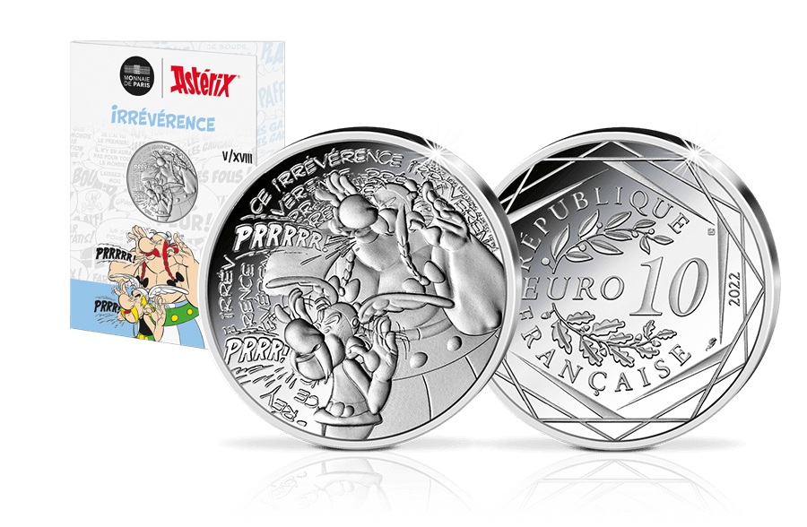 10-Euro-Silbermünze Asterix Irrévérence