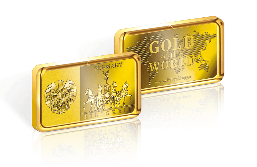 Goldbarren Deutschland - Einigkeit Goldbarren Deutschland - Einigkeit