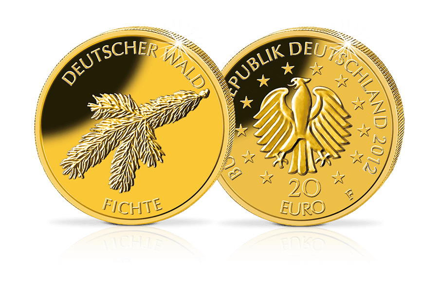 20-Euro-Goldmünze Fichte 2012 20-Euro-Goldmünze Fichte 2012