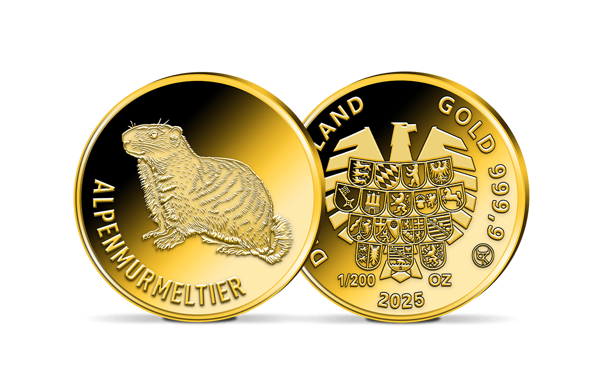 Gold-Gedenkprägung Alpenmurmeltier