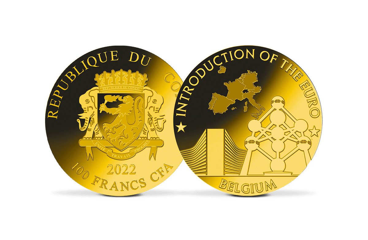 Goldmünze Belgien