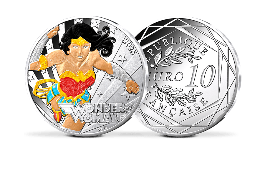10-Euro-Silbermünze Frankreich DC - Wonder Woman™