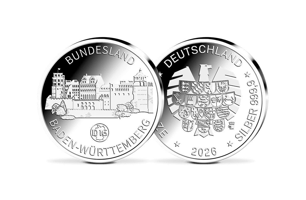 Silber-Gedenkprägung Baden-Württemberg