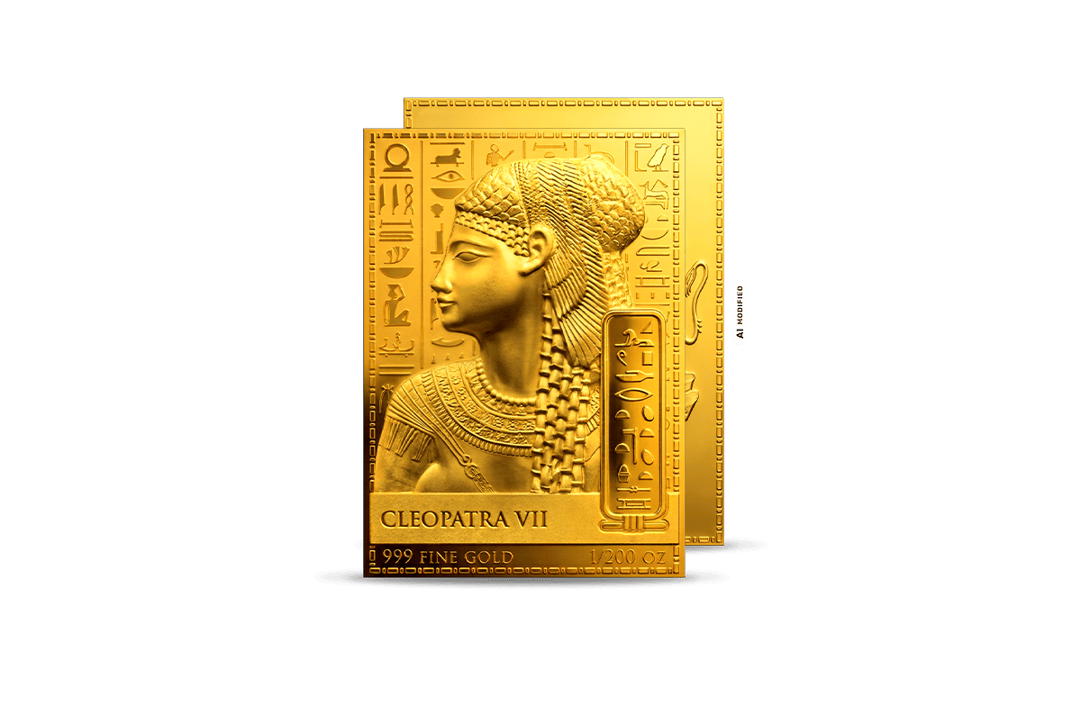 Gold-Münzbarren Kleopatra VII.