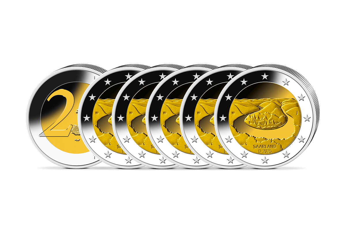 2-Euro-Komplettsatz Saarland - Saarschleife 2-Euro-Komplettsatz Saarland - Saarschleife