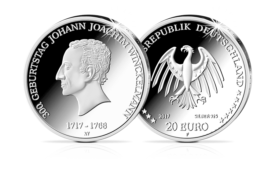 20-Euro-Münze 300. Geburtstag Johann J. Winckelmann in PP