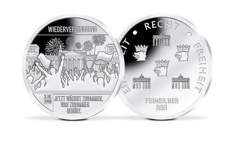 Silber-Gedenkprägung Wiedervereinigung