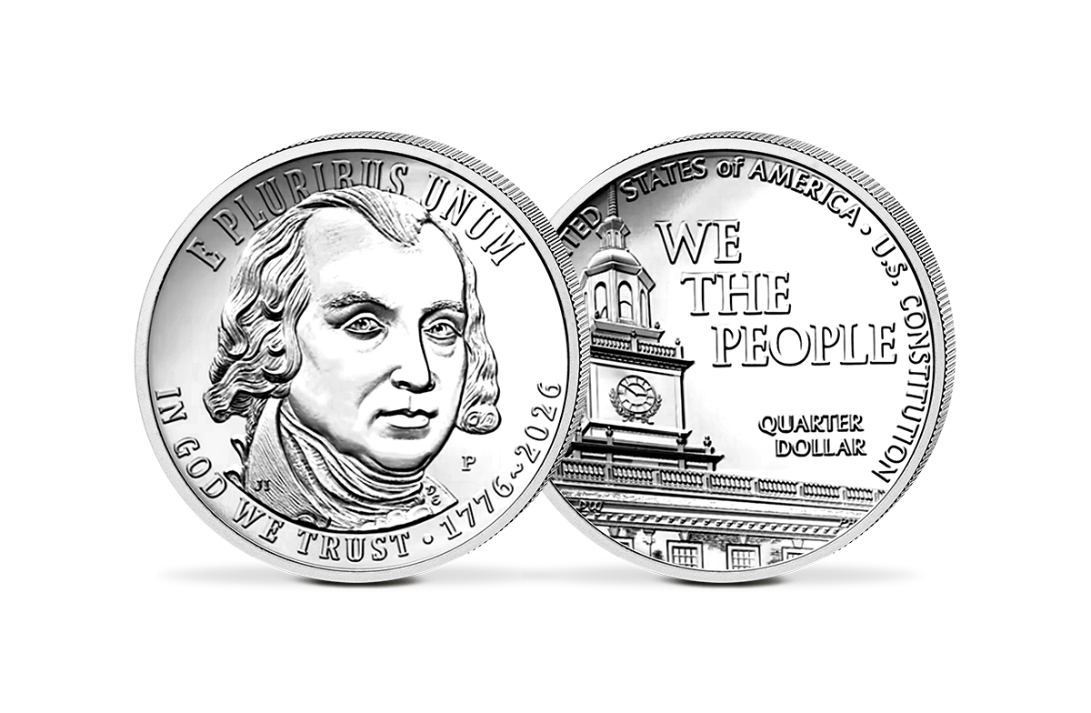 Quarter-Dollar-Münze USA Constitution 2026
