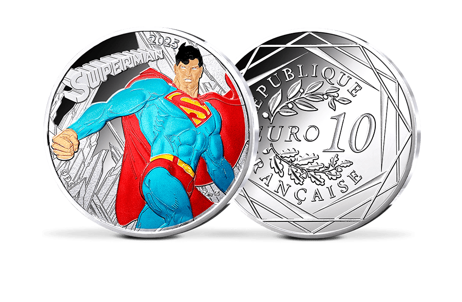 10-Euro-Silbermünze Frankreich DC - Superman™