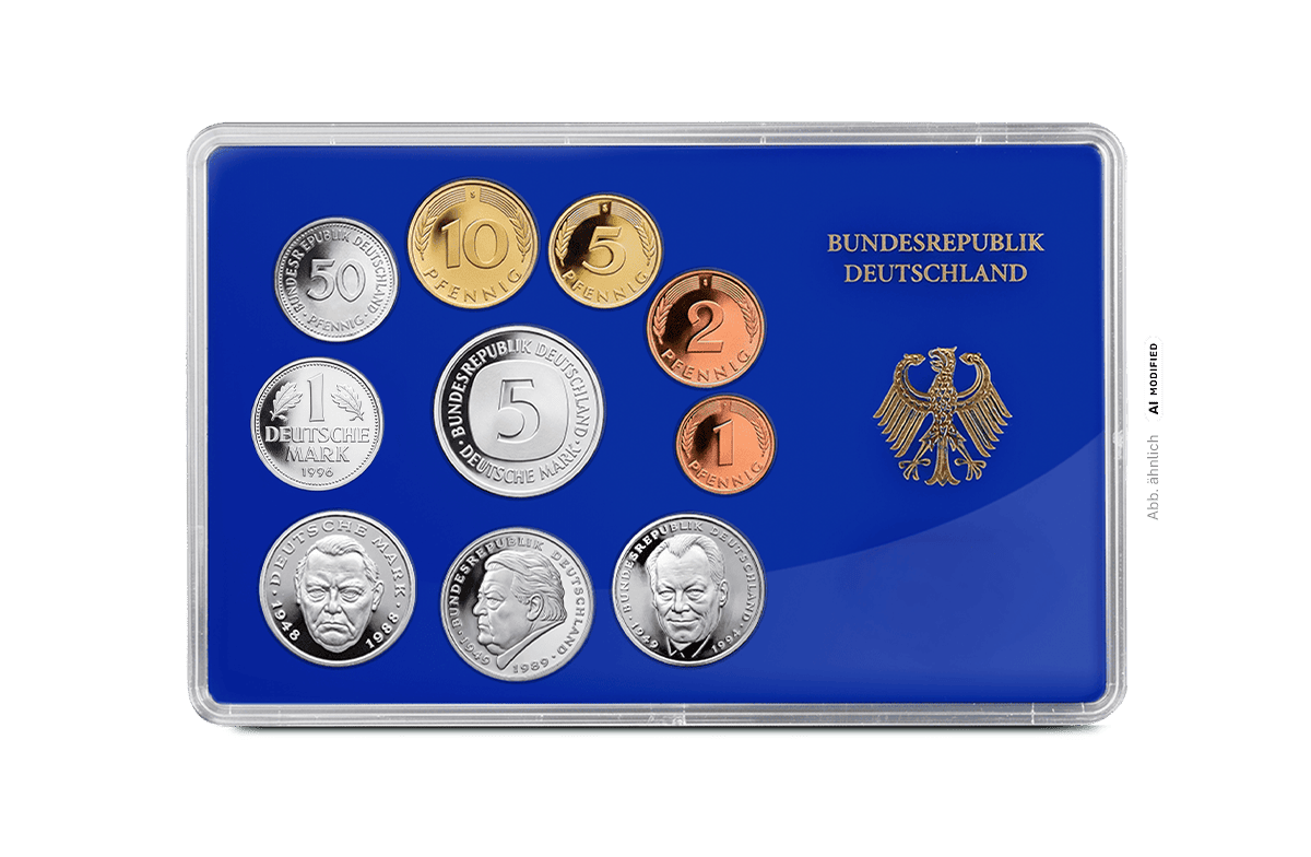 Kursmünzensatz aus dem Jahre 1996