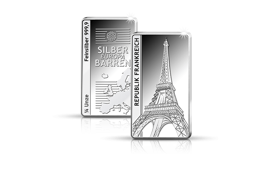 Europa Silber-Barren Frankreich Europa Silber-Barren Frankreich