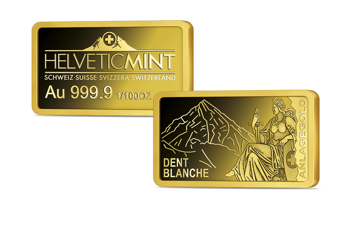 Schweizer Anlagebarren Dent Blanche