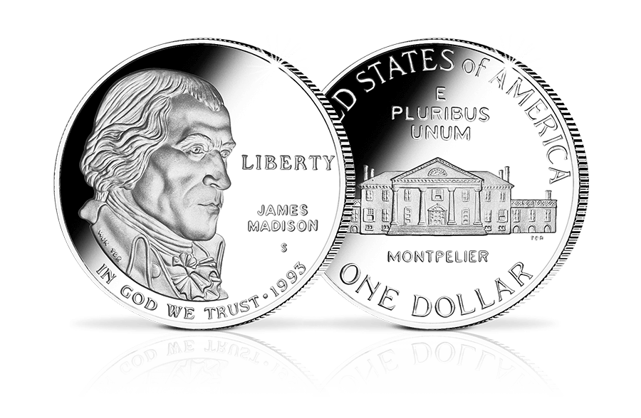 US-Silber-Dollar James Madison US-Silber-Dollar James Madison