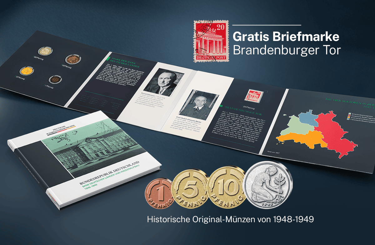 Kursmünzensatz Bundesrepublik Deutschland 1948-1949